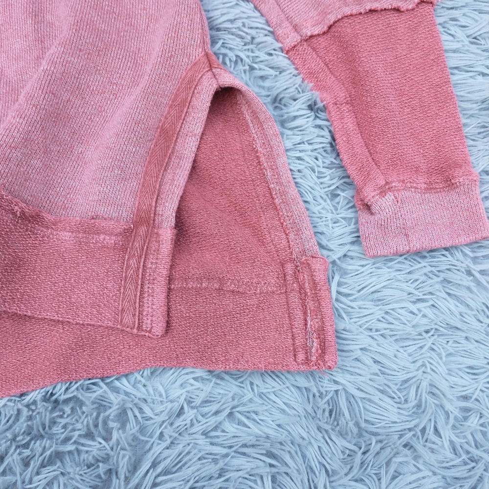 Cold Shoulder Split Hem Two Tone Exposed Reverse … - image 2